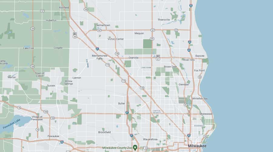 NUCCA Chiropractor in Milwaukee & Mequon, WI Balance Chiro Map